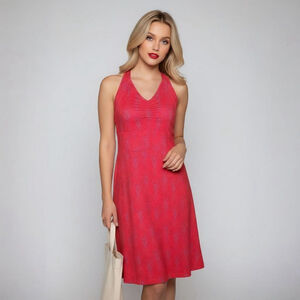 Merrell Small Ellsworth Red & Blue Halter Active Mini Dress